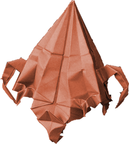 Origami Space Invader